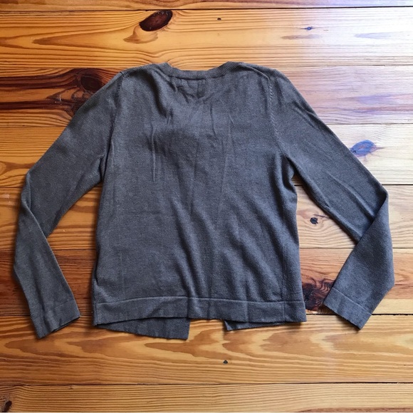 Boden Tan Brown Floral Appliqué Cardigan, EUC, 8 S - Picture 11 of 13